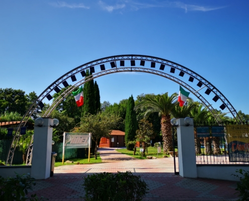 ingresso dell'area pickleball e padel